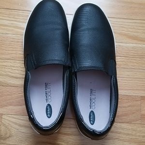Black slip on shoes